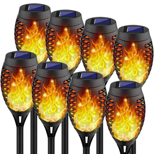 Skanto | 8-Pack: Solcelledbelysning med flimrende flamme
