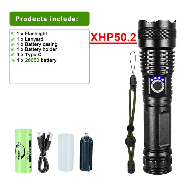 Oppladbar LED-lommelykt for Adventure Skanto
