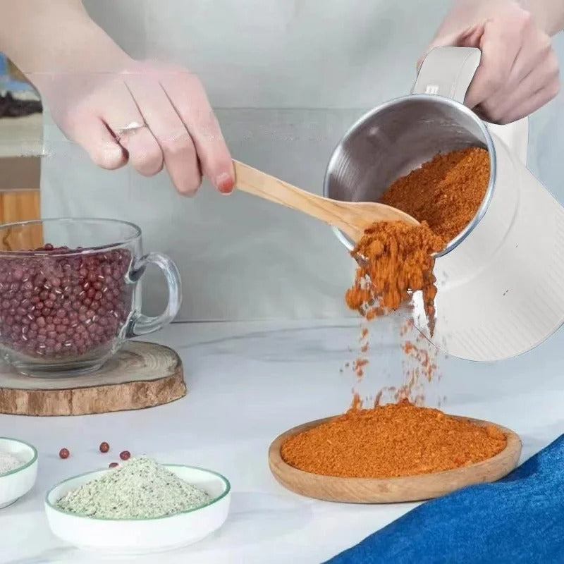 Norvo | Kornelia Elektrisk Kornmølle for Hjemmet | Fersk Mel med Et Trykk på En Knapp | Kompakt & Kraftig