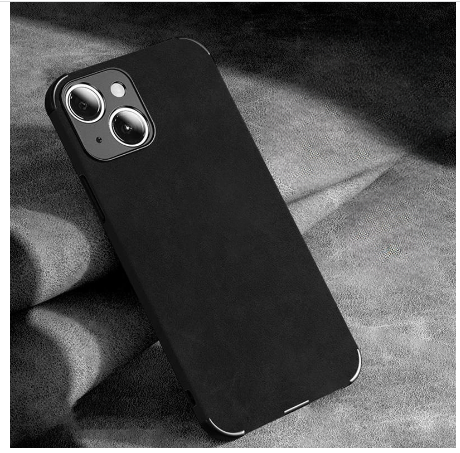 Skanto | Alcantara-look iPhone Deksel – Elegant beskyttelse for enheten din