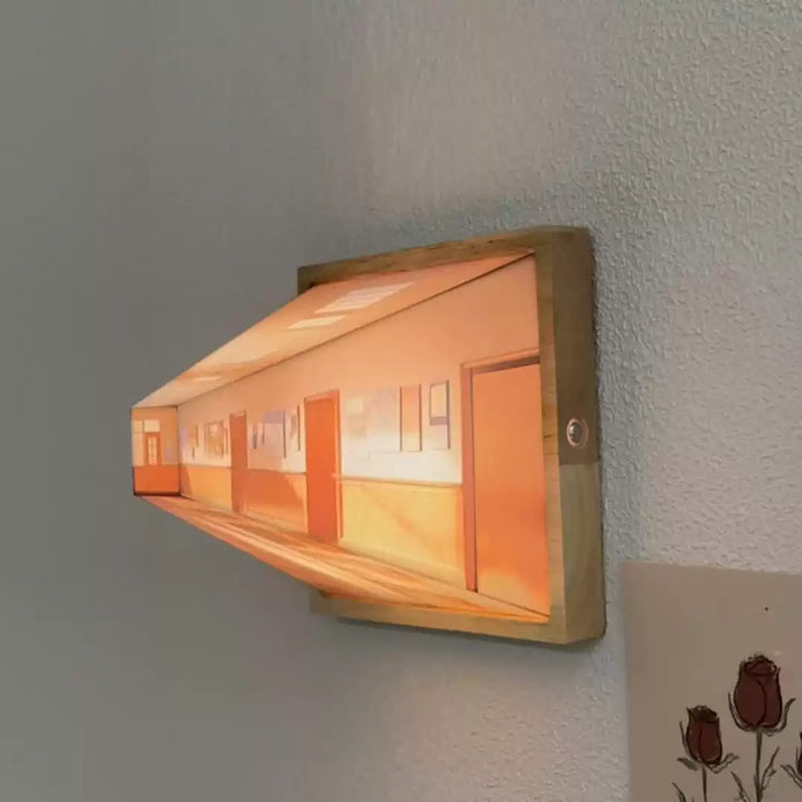 Skanto | 3D Briller-Fri Galleri Optisk Illusjon Vegglampe & Nattlys