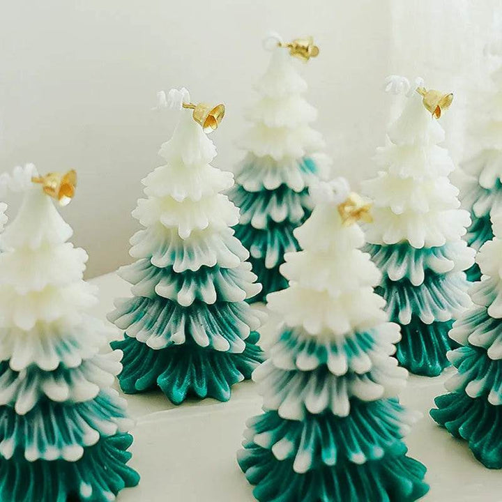 Skanto | God jul lys 3D juletreformede aromaterapi lys ornamenter Navidad nyttårs fest hjemme dekor Xmas gave
