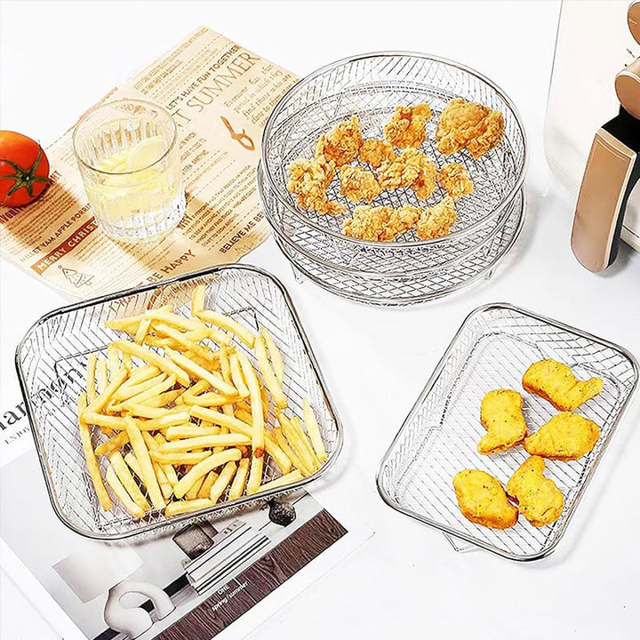 Skanto | 3-lags stablebar luftfryer-hylle
