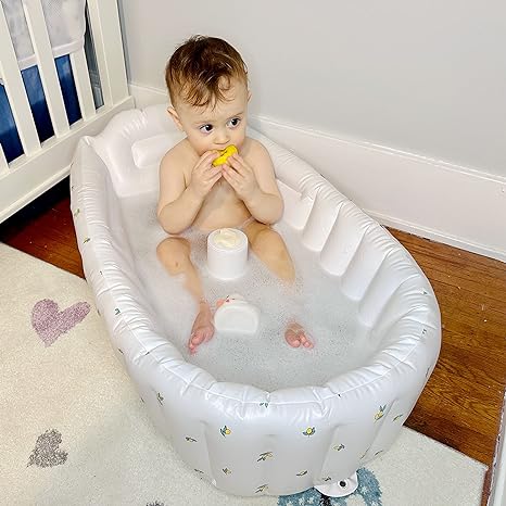 Skanto | Oppblåsbar babybadekar for reise – BubbleNest