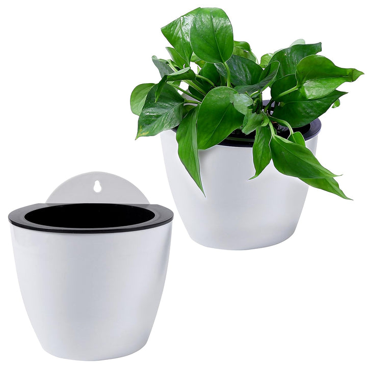 Skanto | Selvvannende hengende planterpotte – Moderne blomsterpotte for veggmontering