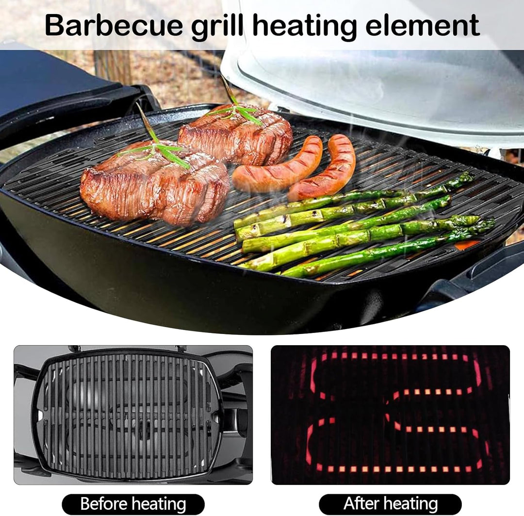 Frendorf | Høy-effekt rustfritt stål grill varmeelement 2200W for utendørs elektrisk BBQ – Zeythra