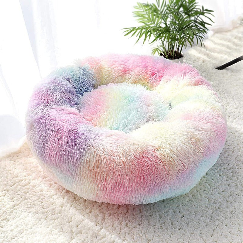 Skanto | Beef Rainbow Ekstra Plysj Beroligende Donut Hundesenger