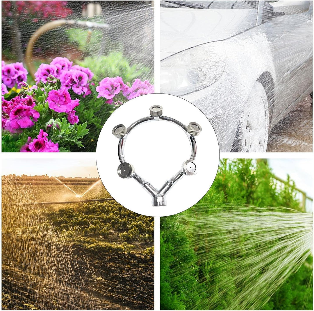 Skanto | Høyt trykk rustfritt stål ring multi dyse – Effektiv spraydeler for hagevanning