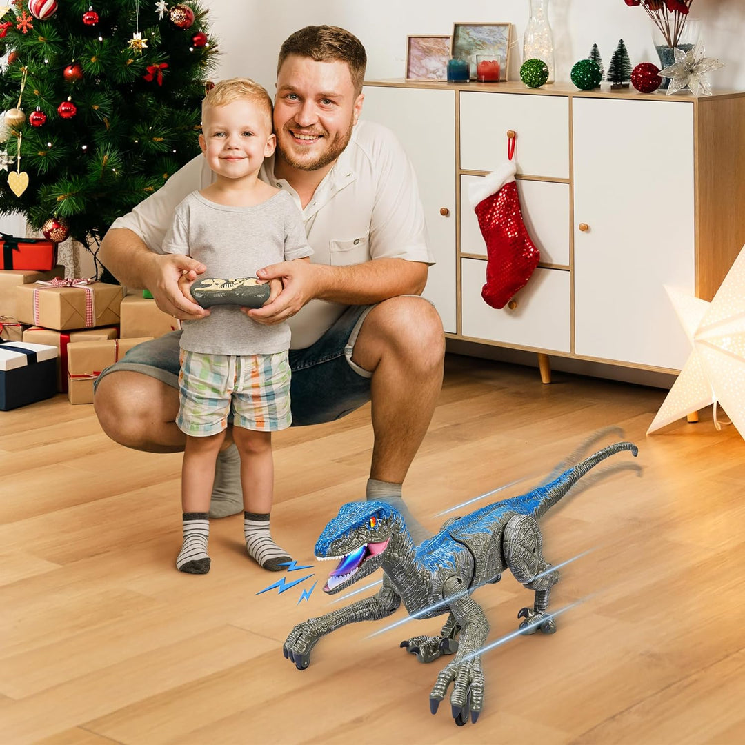 RaptorMove – Fjernkontroll Dinosaur leketøy med lyd, LED og realistiske bevegelser | Skanto