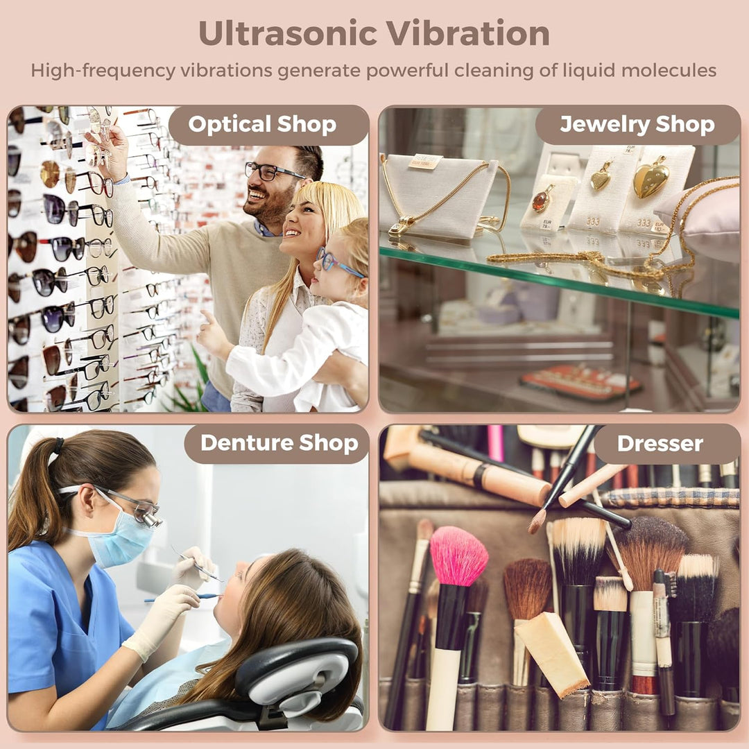 Skanto | Ultrasonisk Smyvrens 650ml med Klokkeholder – ShineMate