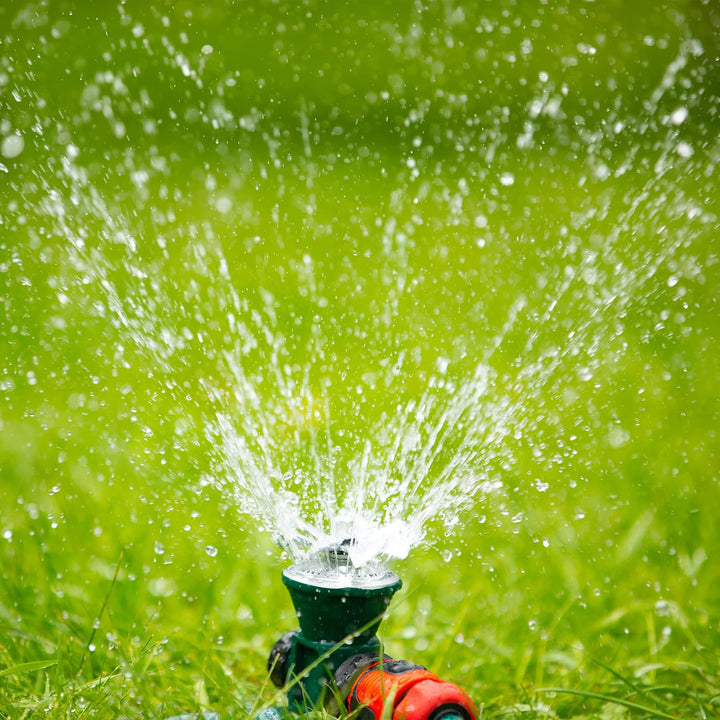 Skanto | 360-graders automatisk roterende metall plen sprinkler – Effektiv hagevanning sprayhode