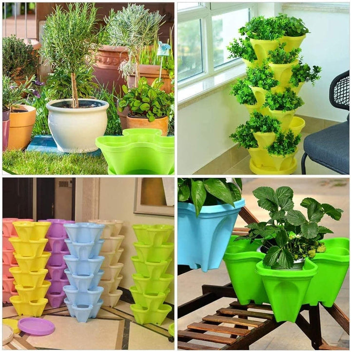 Skanto | 6-lags vertikal plante-tårn – Tredimensjonal blomstringssystem for hagen
