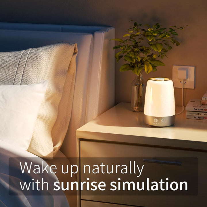 LightStart Vekke-Lampe – Soloppgang Simulering og Dimmbar Nattlampe | Skanto