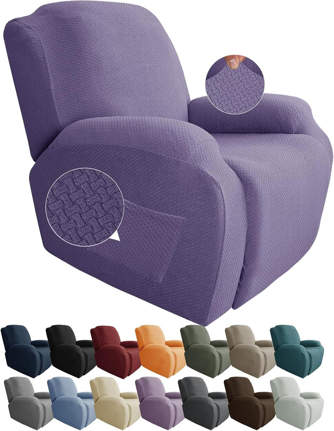Frendorf | Stretch Recliner Chair Covers 4-Piece Set – CoverMate