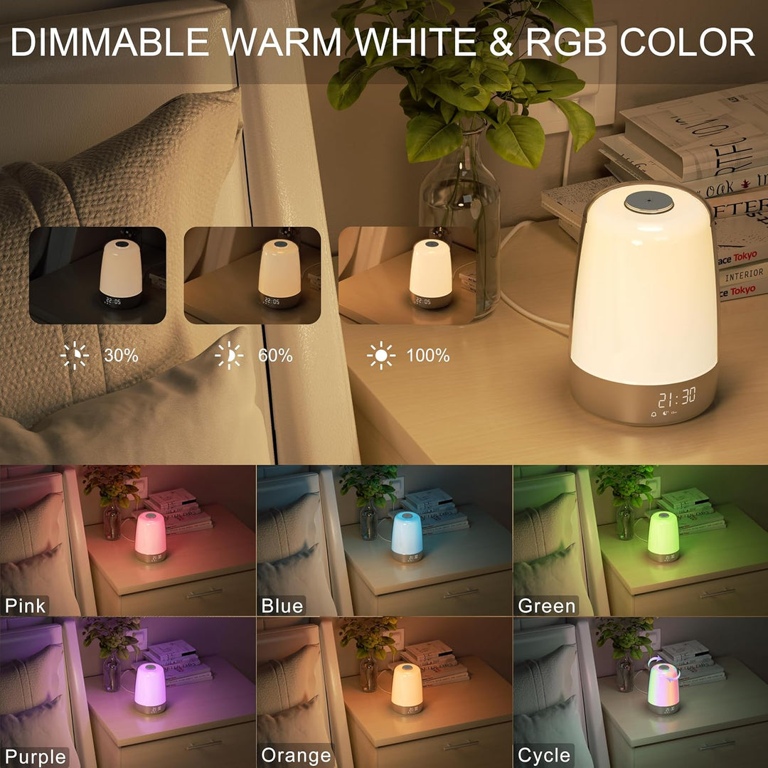 LightStart Vekke-Lampe – Soloppgang Simulering og Dimmbar Nattlampe | Skanto