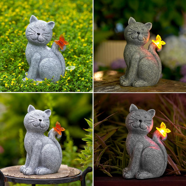 EnchantedKitty - Elegant dekorativ katt for utendørsområde Skanto