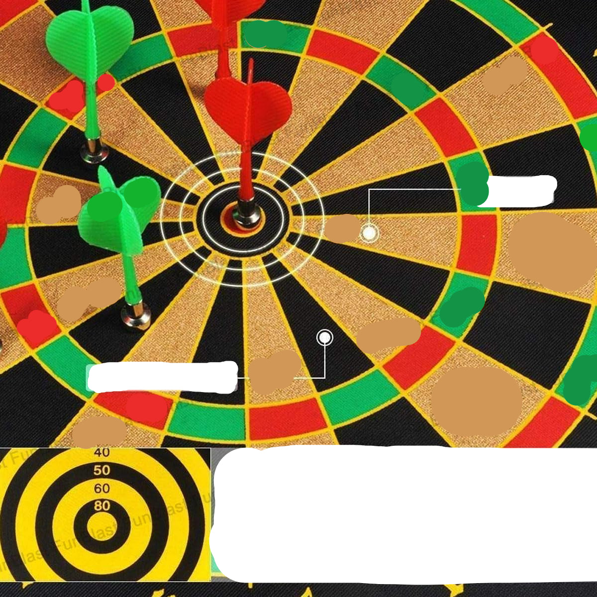 Norvo | Magnetix MagnoDart | Sikker leke moro - Magnetisk dartbrett for barn, tosidig og sammenleggbart