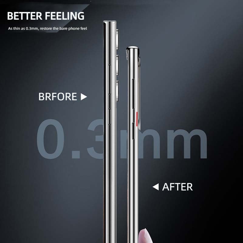 Skanto | Transparent luksusbelegg magnetisk deksel for Samsung