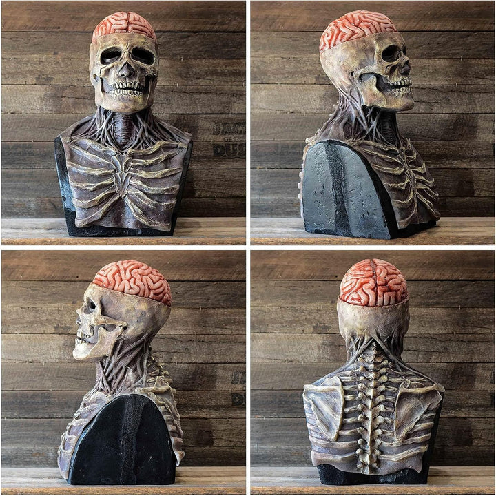Halloween-Totenkopfmaske med Gehirndetails