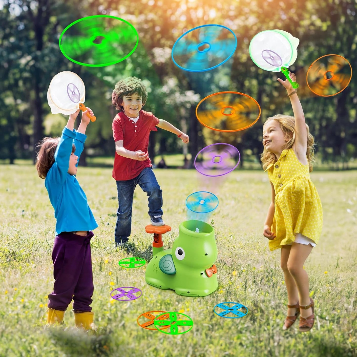 Norvo | AirZoom Launcher | Bring play fun to new heights - Flying Saucer Lekesett