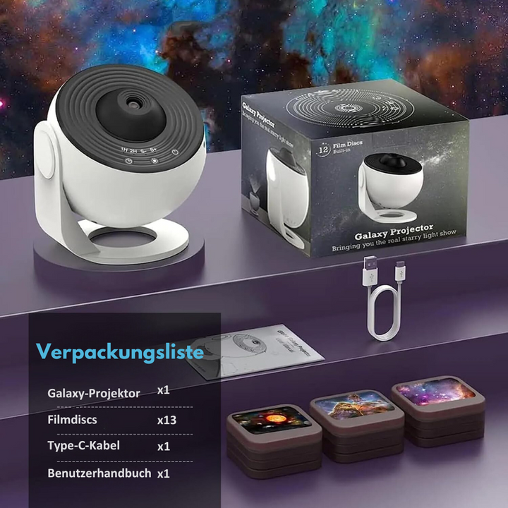 GalaxyNova Projektor – HD Stjernehimmel med Timer Skanto