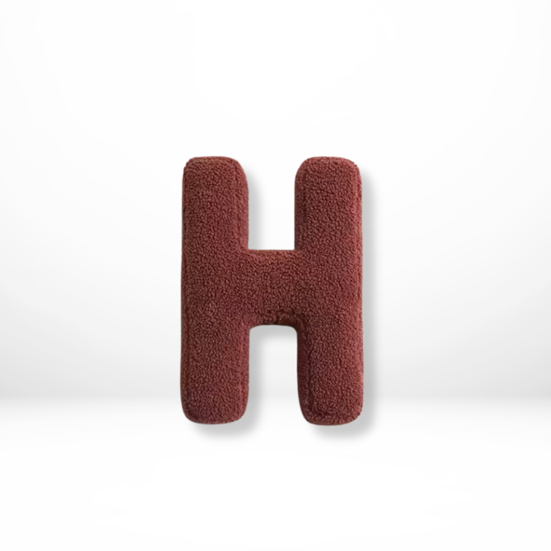 Norvo | Fløyels Alfabet Dekorativ Pute Med Bokstavene A Til Z