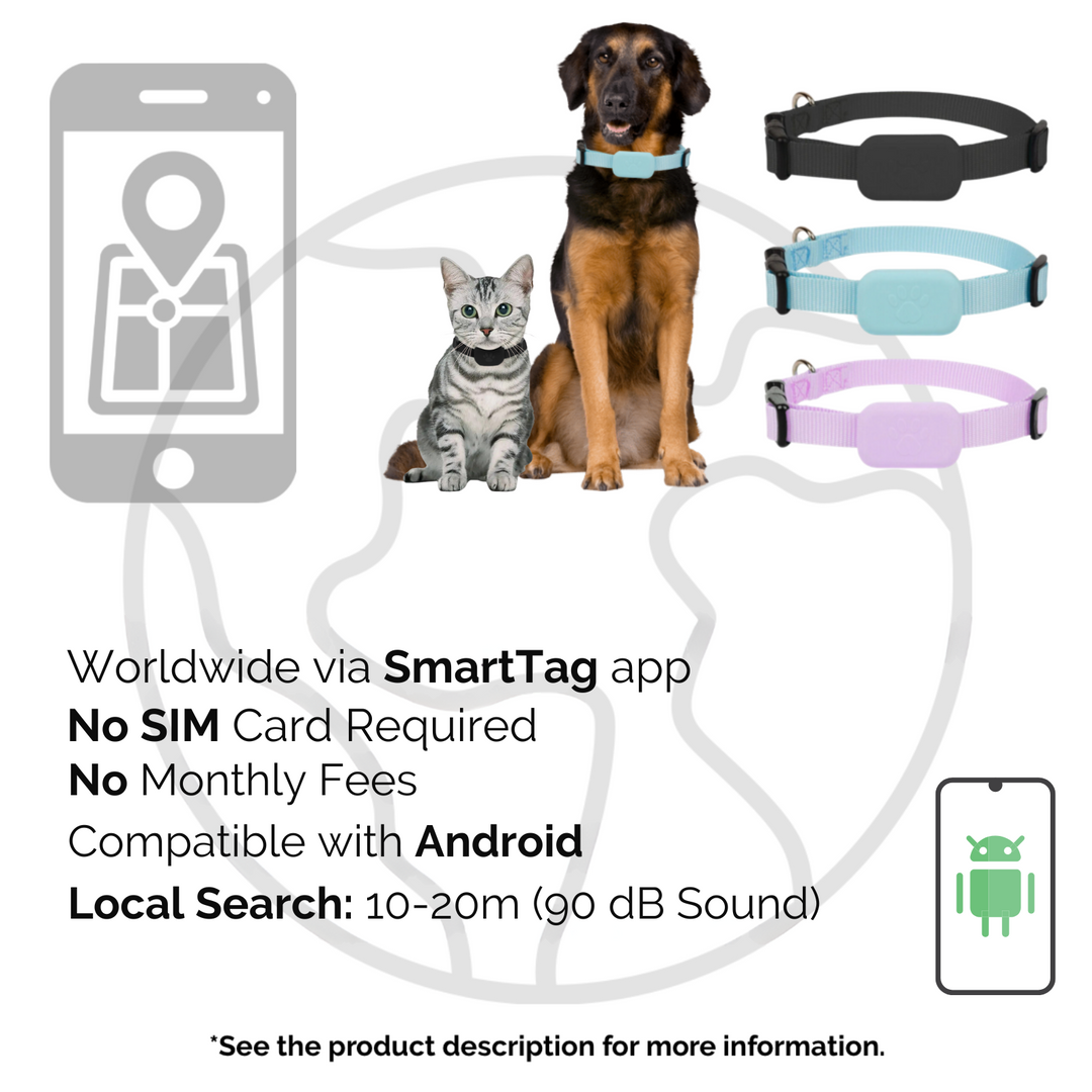 AnimalTracker Mini – Intelligent Bluetooth-Halsband-Tracker for Hunde and Katzen