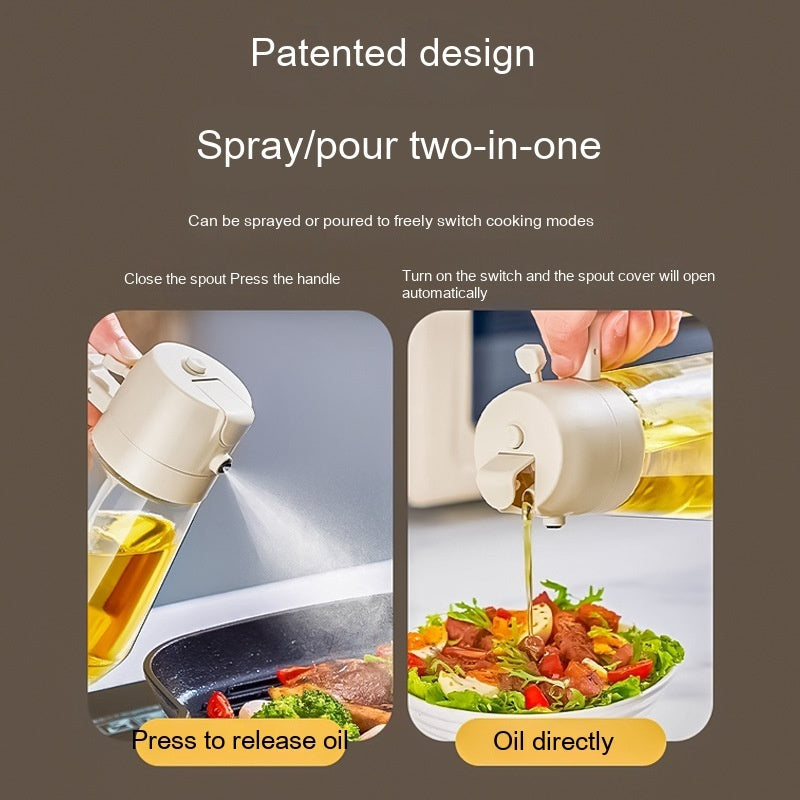 2-i-1 470ml Olje- og Eddik Sprayflaske | Skanto