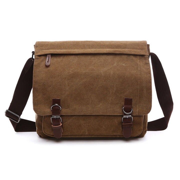 Skanto | Carlos – Robust Herresekk for Daglig Bruk | Slitesterk Lerret Crossbody Bag