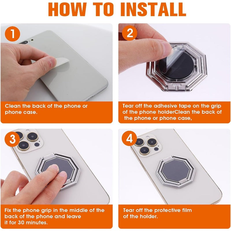 Skanto | FlexiRing 360° Magnetisk Telefonholder & Stativ