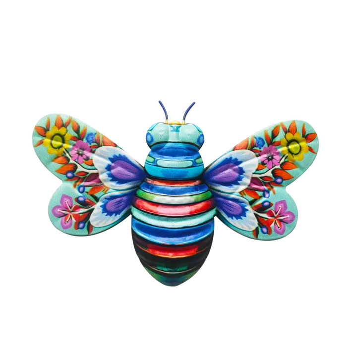 Skanto | Iron Bee Art Sculpture Hengende Veggdekorasjoner for Hage