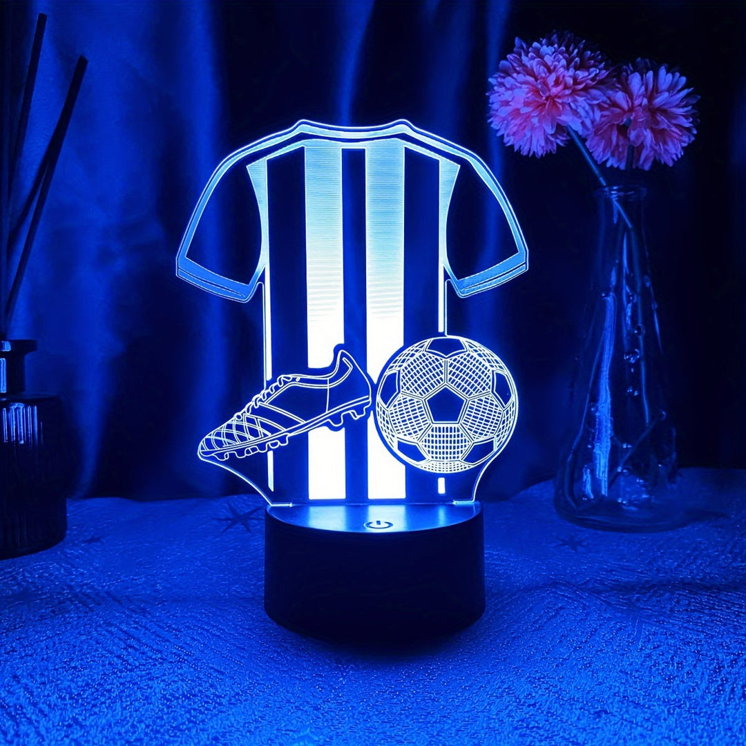 SportGlow Lampe - 3D LED Nattlys for Fotballfans Skanto