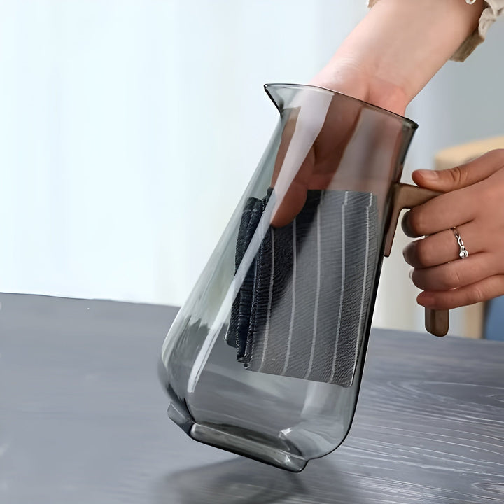 Glass kanne med stor kapasitet – Varmeresistent og holdbar | Perfekt for vann og juice | Skanto