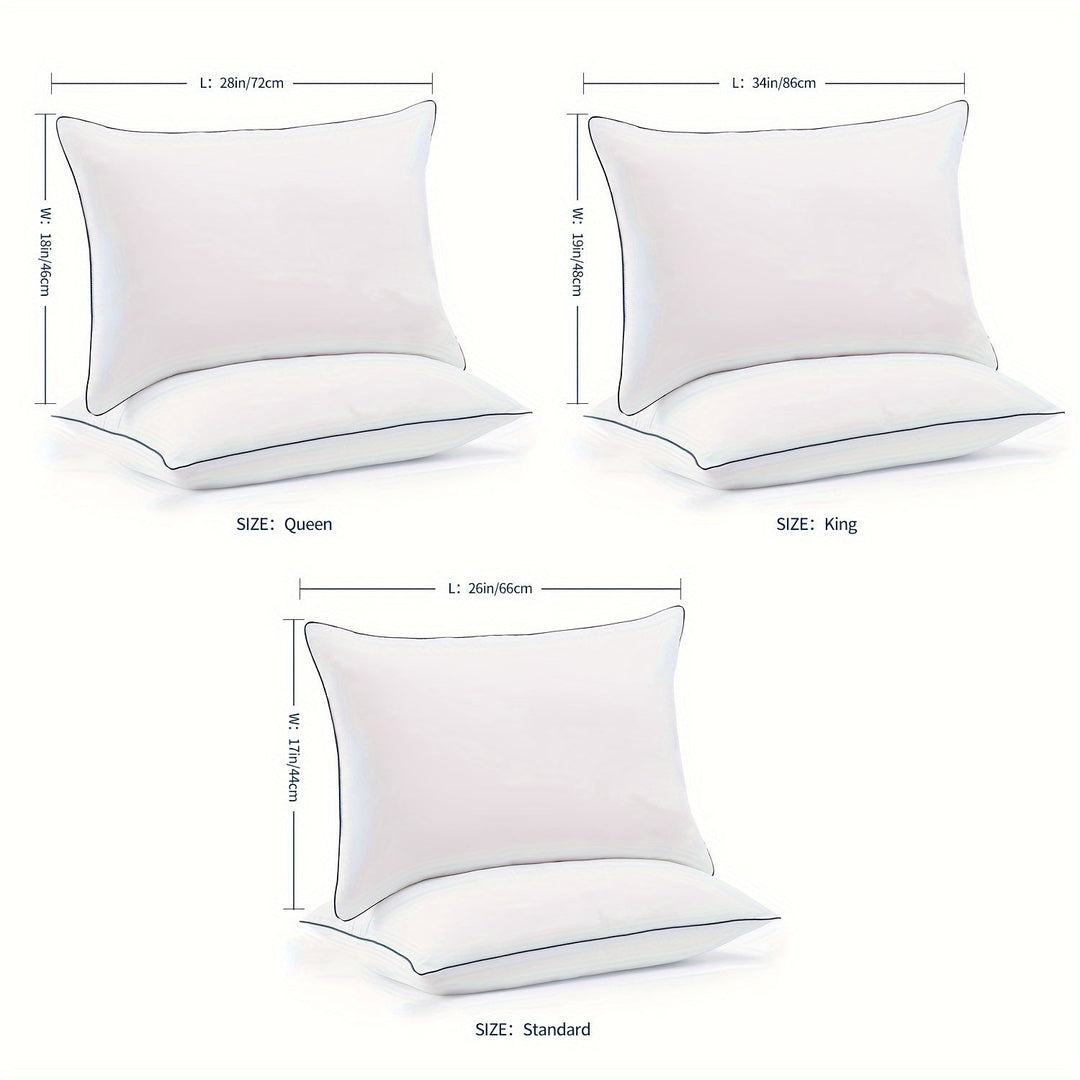 Kjølepute for søvn – Luksus hotellkvalitet med 3D microfiber fyll og pustende trekk – Ideell for side-, rygg- og mage-sovne, dronningstørrelse | Skanto