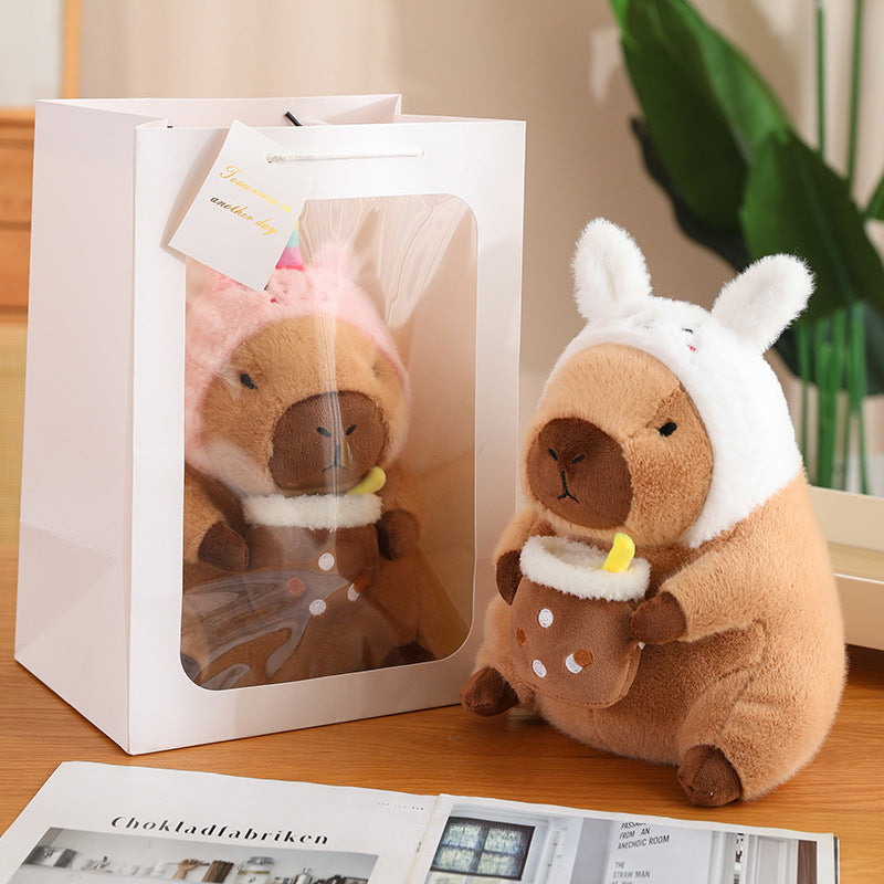 Skanto | CuddleCapy Kosedukke Plush | Kapybara & Kanin Design | Myk Kosedyr i Ulike Stiler & Størrelser