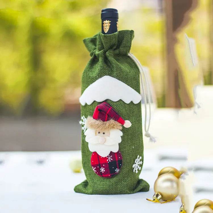 Skanto | Juledekorasjoner Julevinflaske Sokker