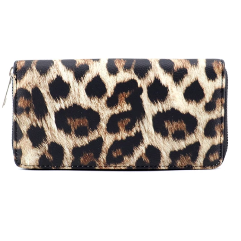 Klassisk Leopardprint Lommebok for Kvinner | Skanto