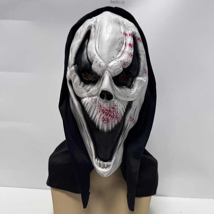 Skanto | Voksen Full Face Halloween Skummel Maske | Hodeskalle Design Hette