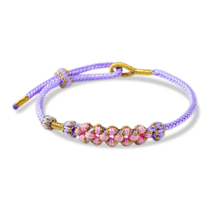 Skanto | Bestemor og Barnebarn Blomst Knyte Armbånd