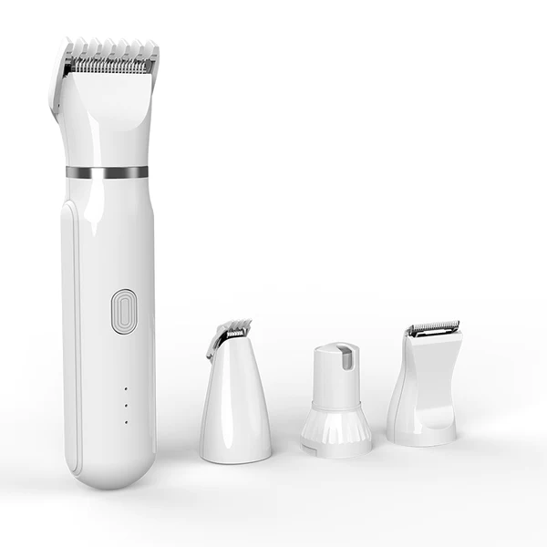 Skanto | Ultimate Pet Grooming Kit - 4-i-1 Elektriske Klippere med 4 Utbyttbare Blader