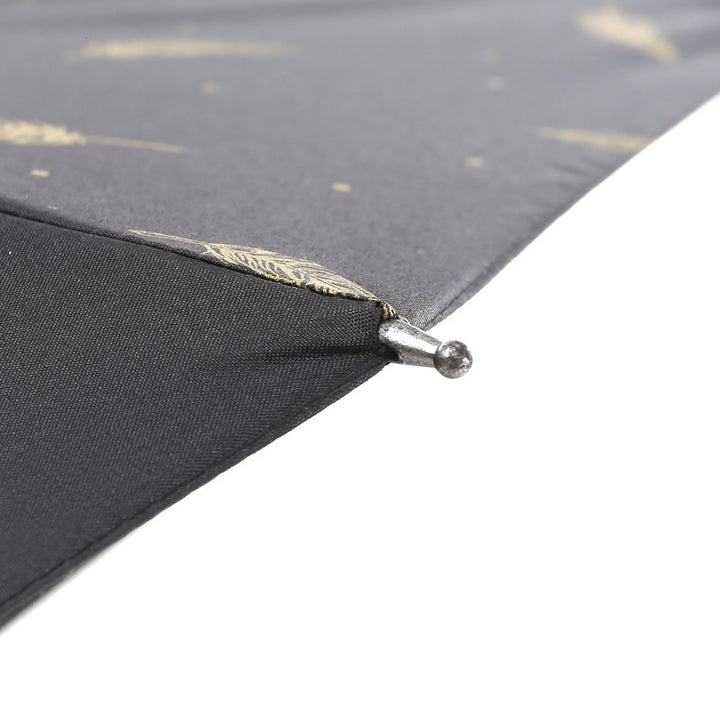 Damen Automatic Falt-Regenschirm mit elegantem Federdesign Skanto