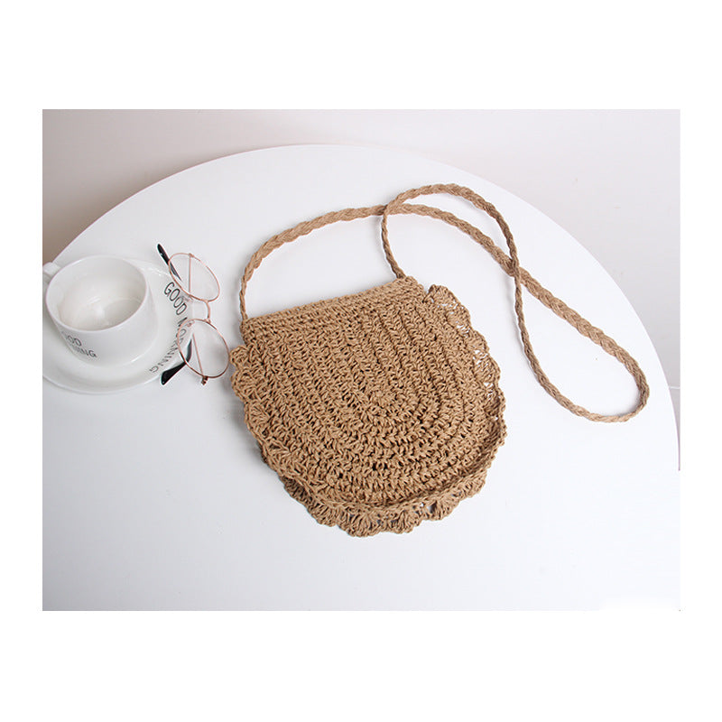 Handmade shoulder bag with cutout design Skanto