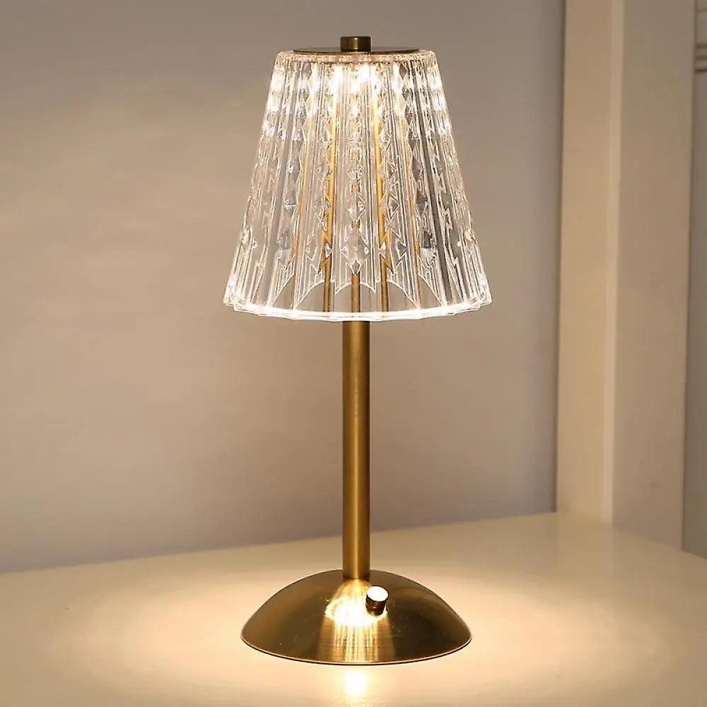 Skanto | CrystalLuxe - Vintage Bordlampe med Elegant Glans