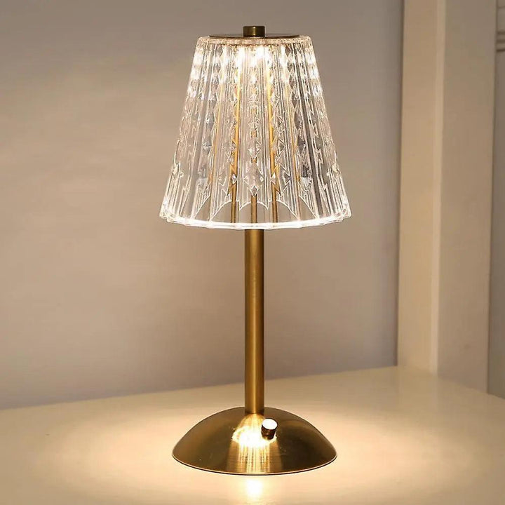 Skanto | CrystalLuxe - Vintage Bordlampe med Elegant Glans