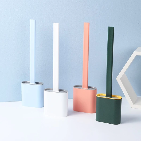 Skanto | FlexiClean Toalettbørste – Bakteriefri Silikon Design for Enkel Rengjøring