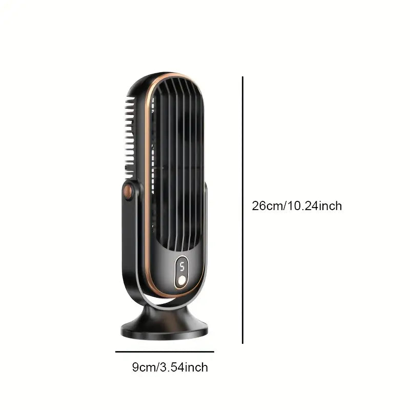 Bærbar mini luftkondisjonering med USB-lading – 5 hastigheter og 720° rotasjon | Skanto