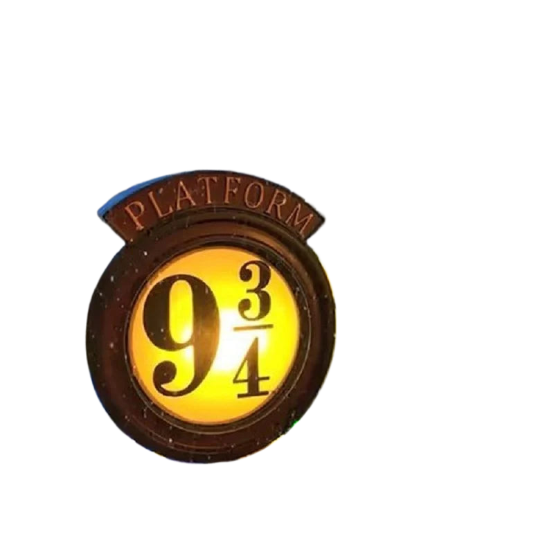 Norvo | Harry Potter 9 3/4 Figur Nattlykt LED Magiske Vegglamper Plattform Hogwarts 3D Lampe Harrys Rom Dekor Barnebursdagsgave
