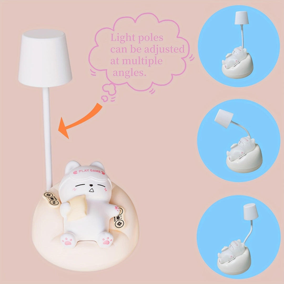LumiKat Lampe - Søt LED Katt Nattlampe Skanto