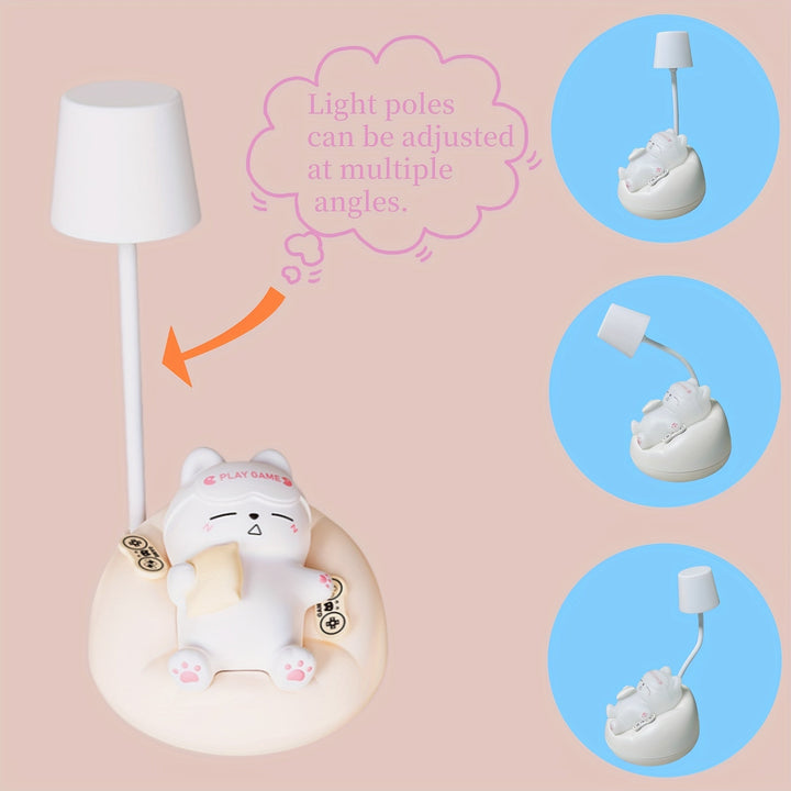 LumiKat Lampe - Søt LED Katt Nattlampe Skanto