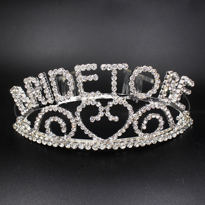 Dame Glitrende Bryllup Tiara Skanto